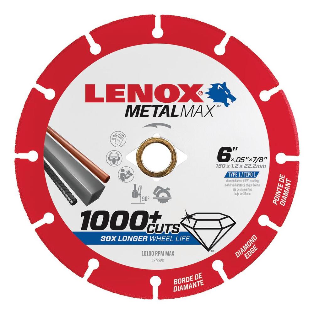 Metal Max 6&#34; x 7/8&#34; Angled Grinder/ Circular Saw Diamond Cut Off Wheel<span class=' ItemWarning' style='display:block;'>Item is usually in stock, but we&#39;ll be in touch if there&#39;s a problem<br /></span>