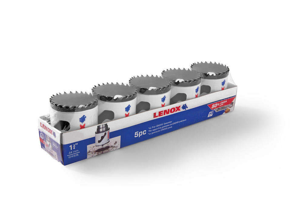 1-3/4&#34; Bi-Metal Speed Slot Boxed Hole Saw 5pk<span class=' ItemWarning' style='display:block;'>Item is usually in stock, but we&#39;ll be in touch if there&#39;s a problem<br /></span>