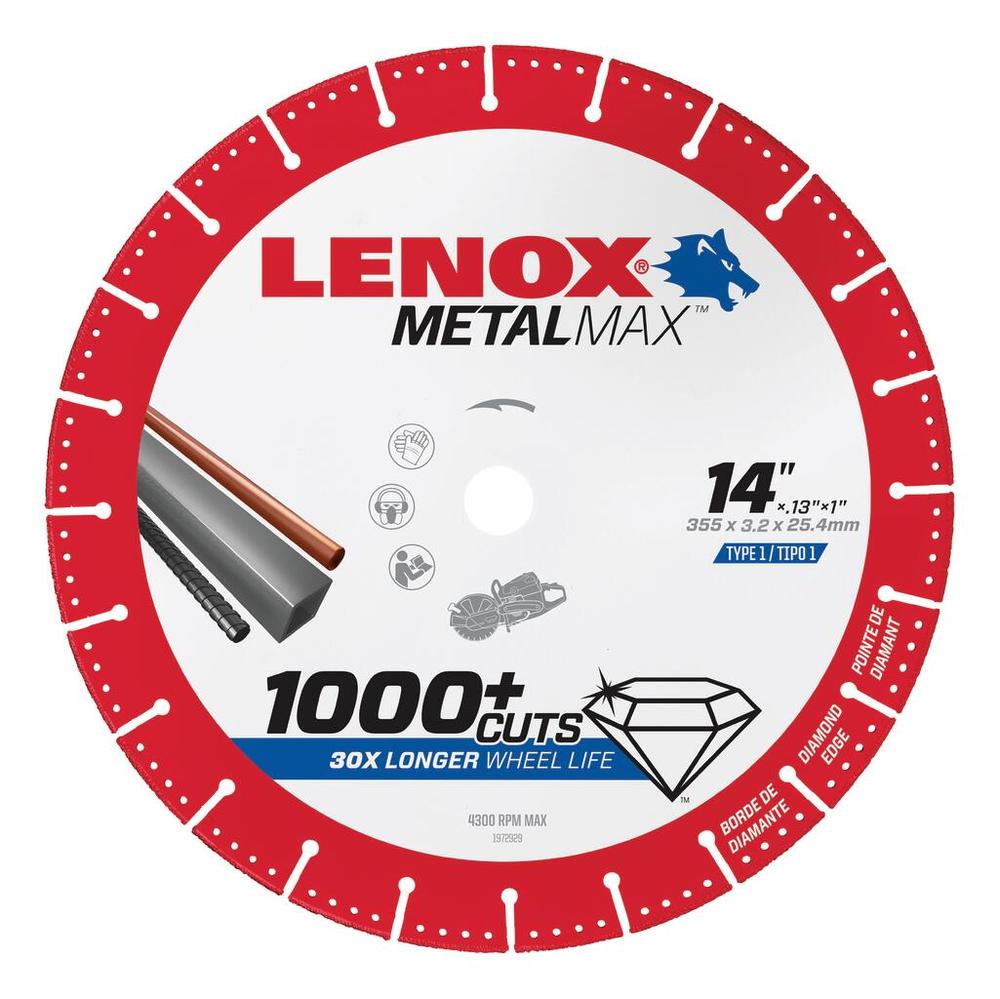 Metal Max 14&#34; x 1&#34; Gas Saw Diamond Cut Off Wheel<span class=' ItemWarning' style='display:block;'>Item is usually in stock, but we&#39;ll be in touch if there&#39;s a problem<br /></span>