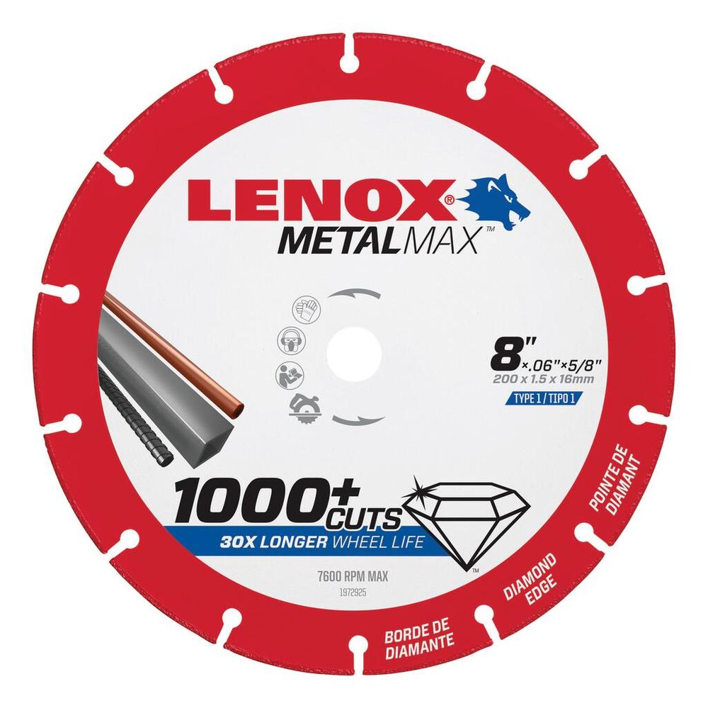 Metal Max 8&#34; x 5/8&#34; Circular Saw Diamond Cut Off Wheel<span class=' ItemWarning' style='display:block;'>Item is usually in stock, but we&#39;ll be in touch if there&#39;s a problem<br /></span>