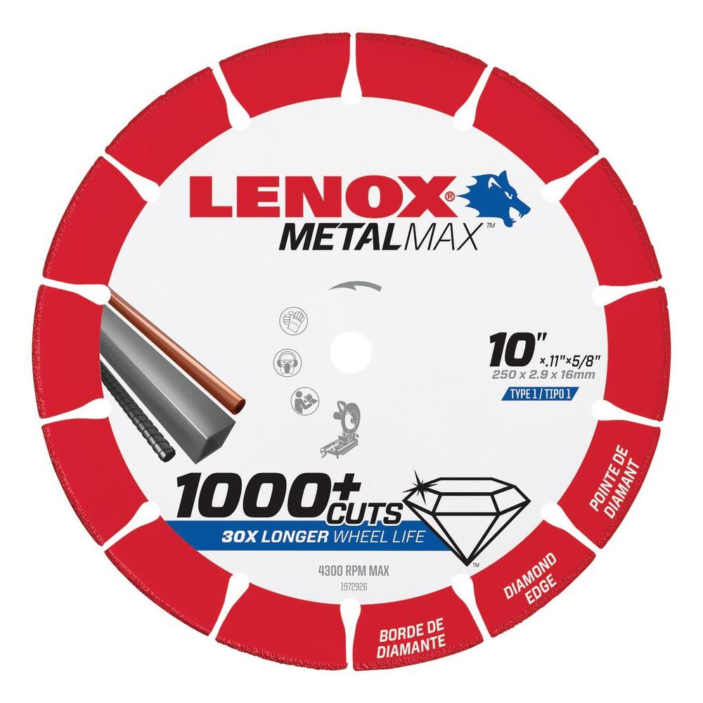 Metal Max 10&#34; x 5/8&#34; Chop Saw Diamond Cut Off Wheel<span class=' ItemWarning' style='display:block;'>Item is usually in stock, but we&#39;ll be in touch if there&#39;s a problem<br /></span>