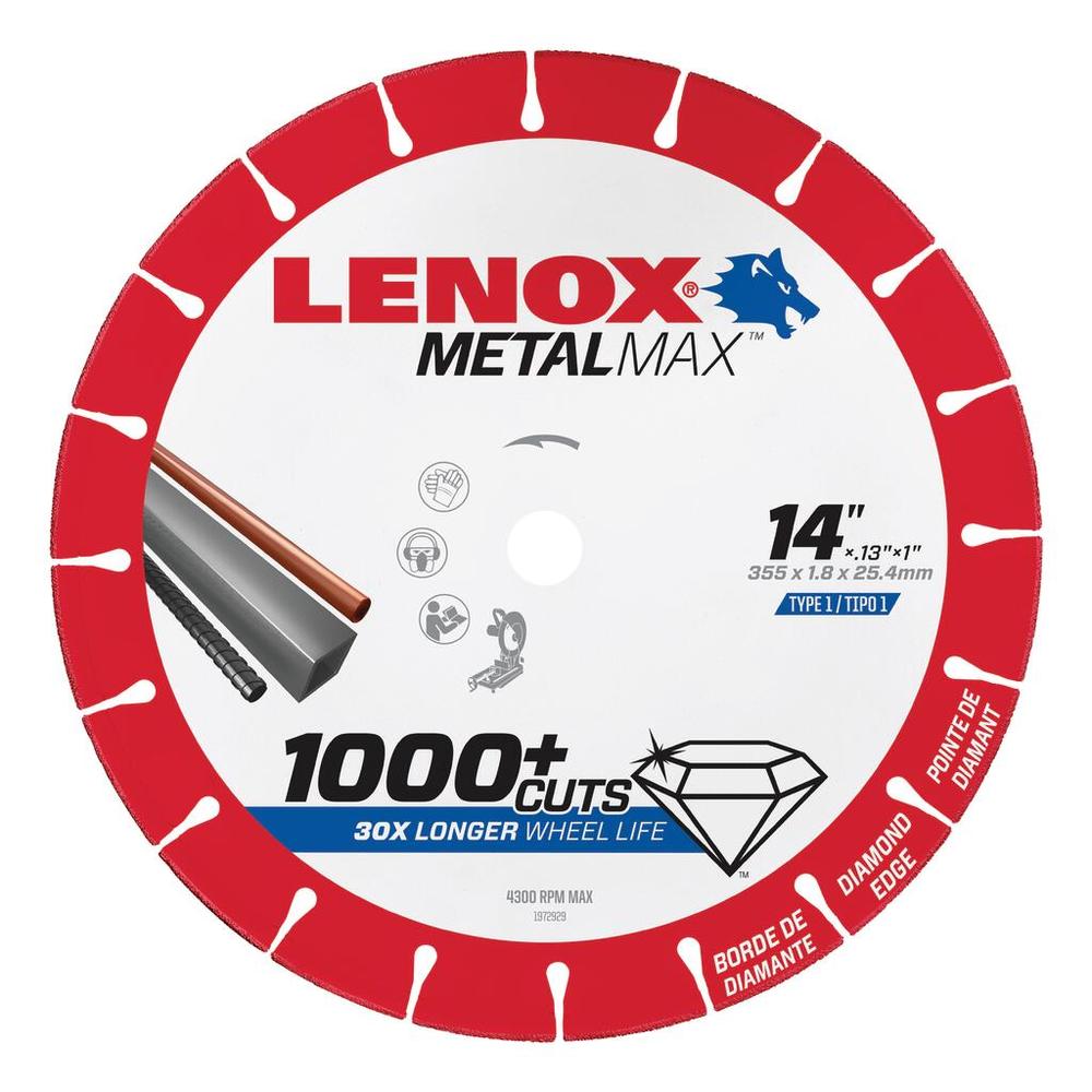 Metal Max 14&#34; x 1&#34; Chop Saw Diamond Cut Off Wheel<span class=' ItemWarning' style='display:block;'>Item is usually in stock, but we&#39;ll be in touch if there&#39;s a problem<br /></span>