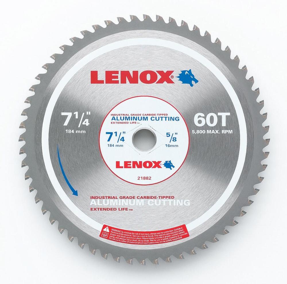 7-1/4&#34; 60TPI Aluminum Circular Saw Blade<span class=' ItemWarning' style='display:block;'>Item is usually in stock, but we&#39;ll be in touch if there&#39;s a problem<br /></span>