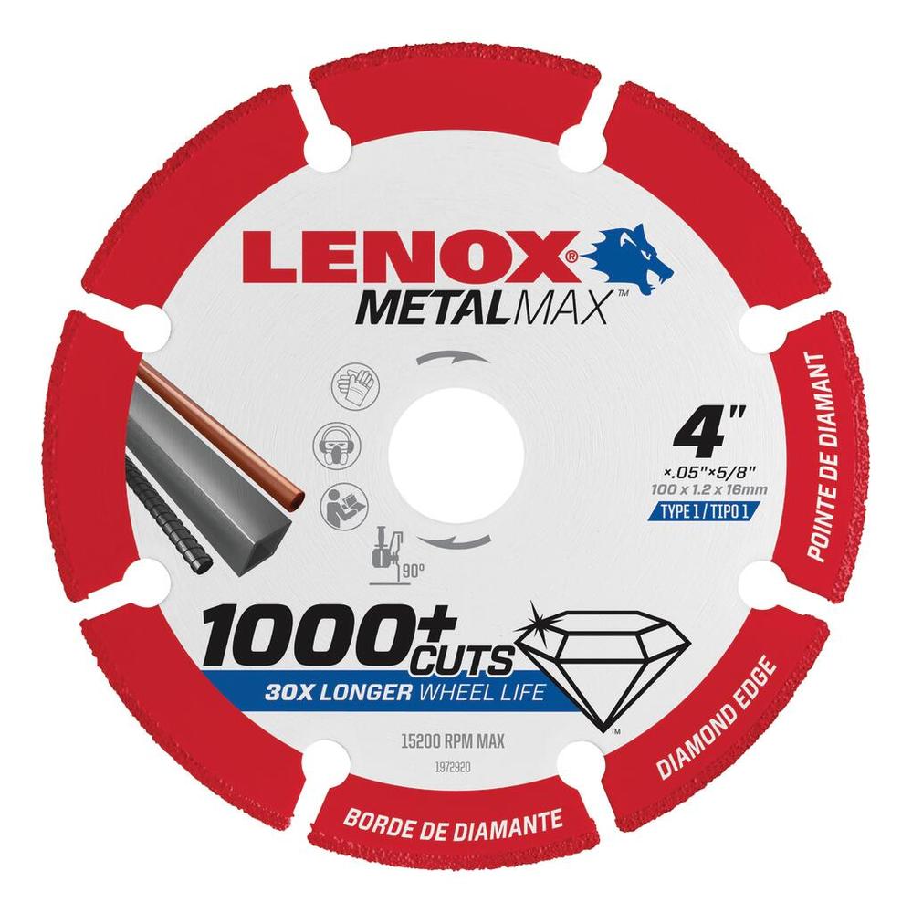 Metal Max 4&#34; x 5/8&#34; Angle Grinder Diamond Cut Off Wheel<span class=' ItemWarning' style='display:block;'>Item is usually in stock, but we&#39;ll be in touch if there&#39;s a problem<br /></span>