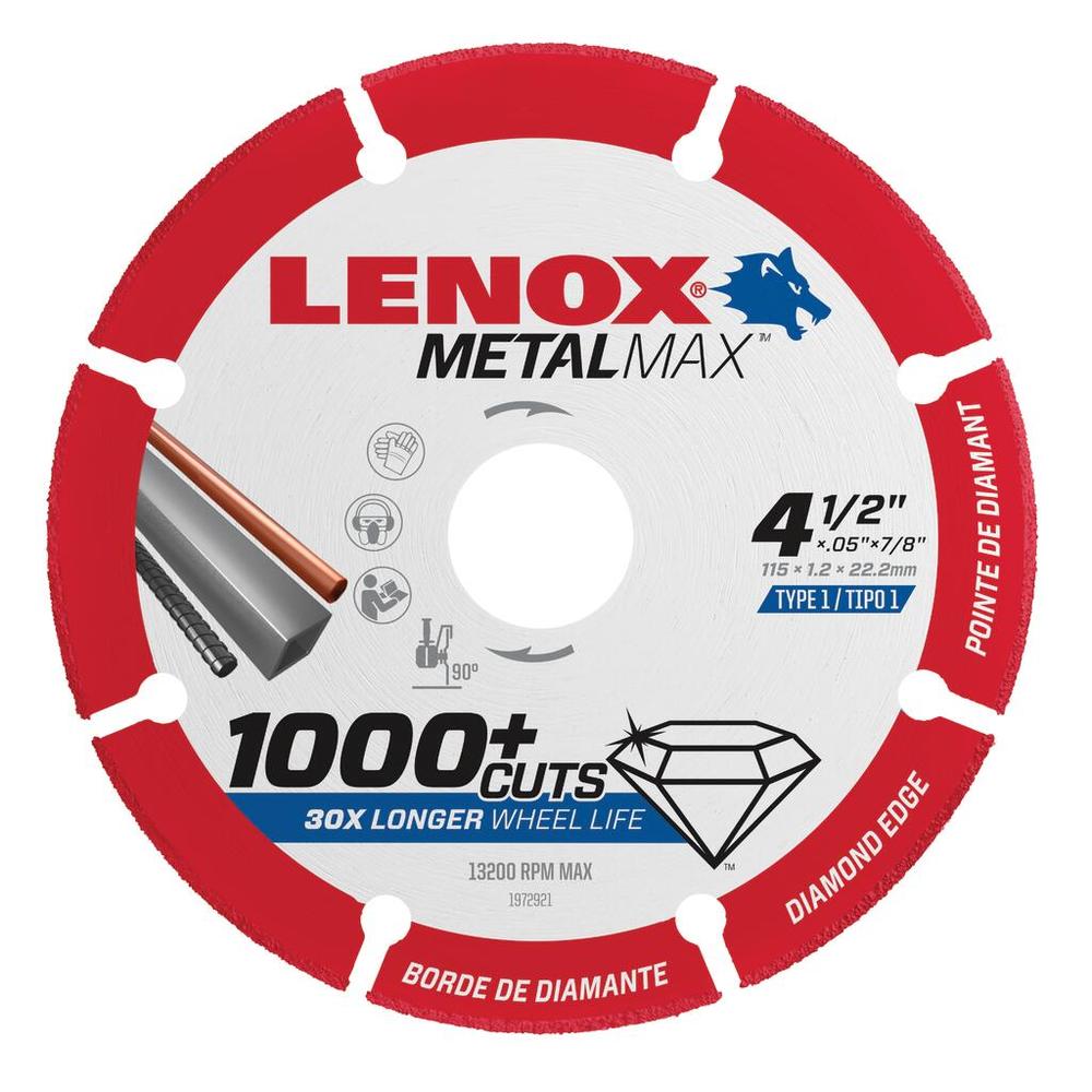 Metal Max 4-1/2&#34; x 7/8&#34; Angle Grinder Diamond Cut Off Wheel<span class=' ItemWarning' style='display:block;'>Item is usually in stock, but we&#39;ll be in touch if there&#39;s a problem<br /></span>