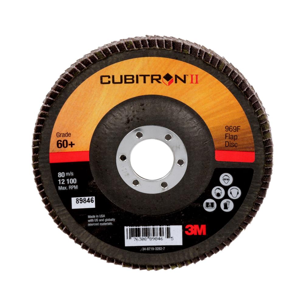 3M Cubitron II Flap Disc, 969F, T29, 60+, YF-weight, 5 in x 7/8 in<span class=' ItemWarning' style='display:block;'>Item is usually in stock, but we&#39;ll be in touch if there&#39;s a problem<br /></span>