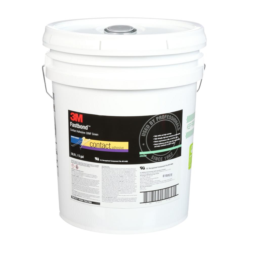 3M Fastbond Contact Adhesive, 30-5GAL-GRN, green, 5 gal (18.9 L)<span class=' ItemWarning' style='display:block;'>Item is usually in stock, but we&#39;ll be in touch if there&#39;s a problem<br /></span>