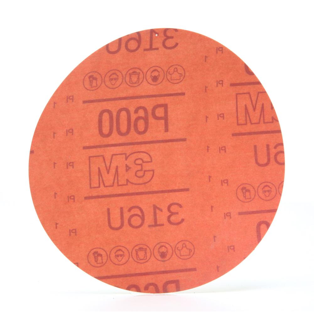 3M Hookit Red Abrasive Disc, 316U, 01189, P600, A-weight, 6 in (15.24 cm)<span class=' ItemWarning' style='display:block;'>Item is usually in stock, but we&#39;ll be in touch if there&#39;s a problem<br /></span>