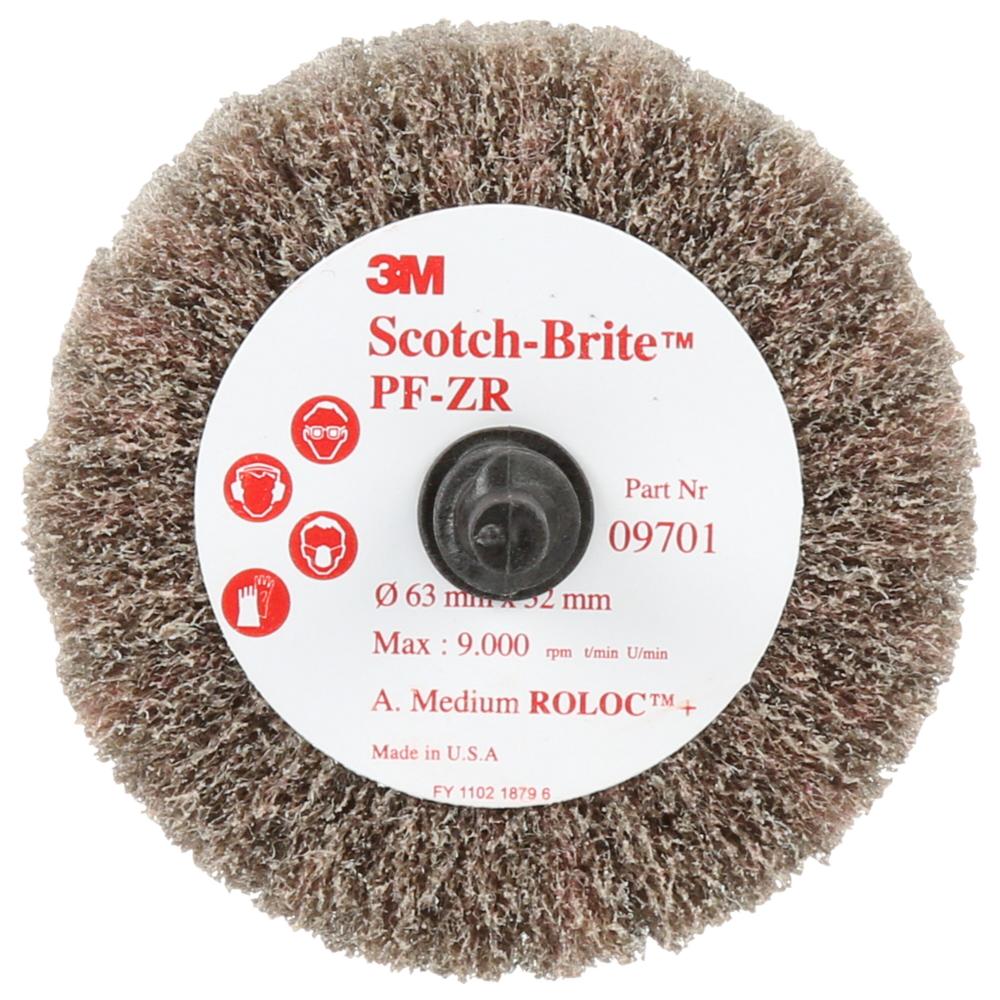 Scotch-Brite Roloc Cut and Polish Flap Brush, PF-ZR, MED, 2-1/2 in x 1-1/4 in (6.35 cm x 3.2 cm)<span class=' ItemWarning' style='display:block;'>Item is usually in stock, but we&#39;ll be in touch if there&#39;s a problem<br /></span>