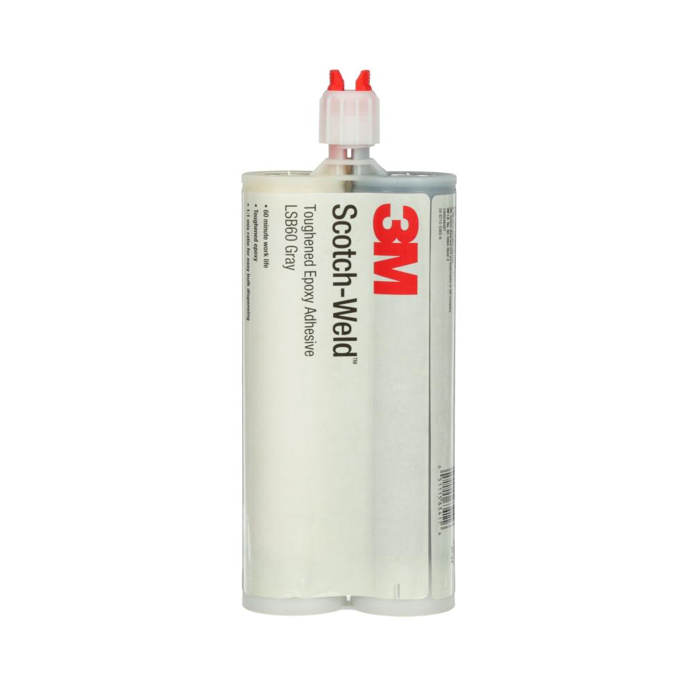 3M Scotch-Weld Epoxy Adhesive, LSB60NS, grey, 13.52 fl. oz. (400 ml)<span class=' ItemWarning' style='display:block;'>Item is usually in stock, but we&#39;ll be in touch if there&#39;s a problem<br /></span>