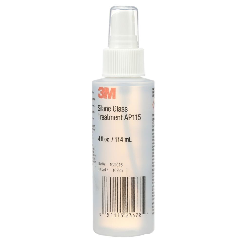 3M Silane Glass Treatment, AP115, clear, 4 oz (118.3 mL)<span class=' ItemWarning' style='display:block;'>Item is usually in stock, but we&#39;ll be in touch if there&#39;s a problem<br /></span>