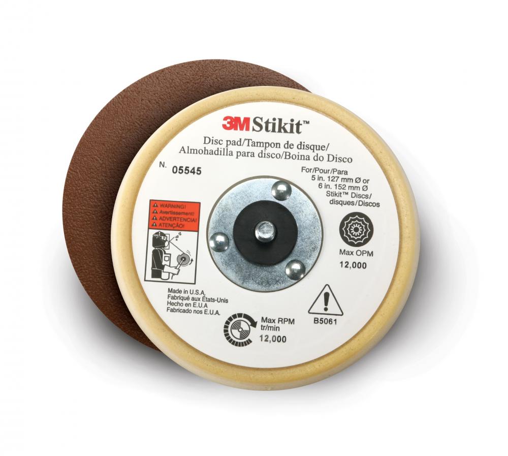 3M Stikit Low Profile Finishing Disc Pad, 05545, beige, 5 in x 11/16 in (127 mm x 17.3 mm)<span class=' ItemWarning' style='display:block;'>Item is usually in stock, but we&#39;ll be in touch if there&#39;s a problem<br /></span>