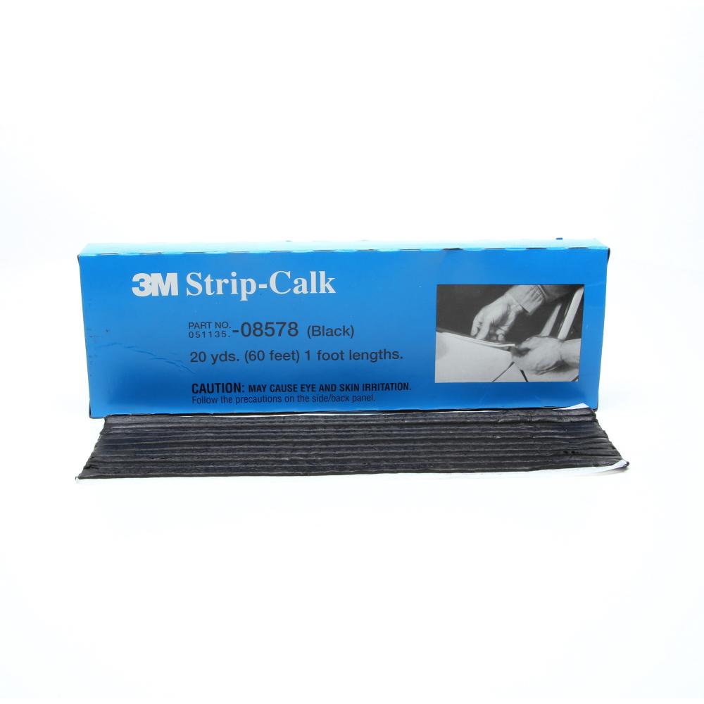 3M Strip Caulk, 08578, black, 1 ft. (.30 m)<span class=' ItemWarning' style='display:block;'>Item is usually in stock, but we&#39;ll be in touch if there&#39;s a problem<br /></span>