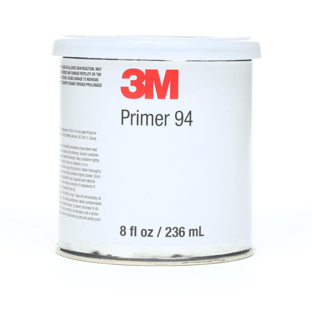 3M Tape Primer, 94, clear light yellow, 0.5 pint (236.6 mL)<span class=' ItemWarning' style='display:block;'>Item is usually in stock, but we&#39;ll be in touch if there&#39;s a problem<br /></span>