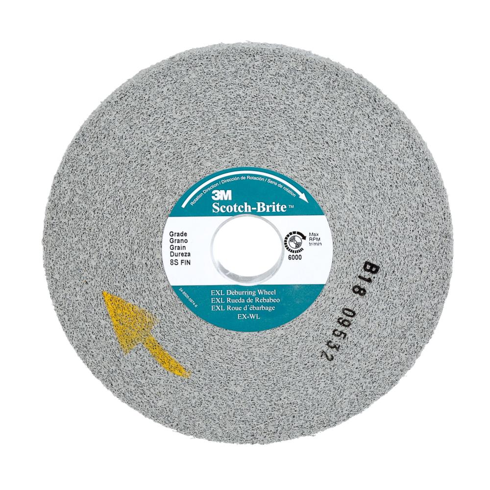 Scotch-Brite™ EXL Deburring Wheel, 6 in x 1 in x 1 in 9S FIN<span class=' ItemWarning' style='display:block;'>Item is usually in stock, but we&#39;ll be in touch if there&#39;s a problem<br /></span>