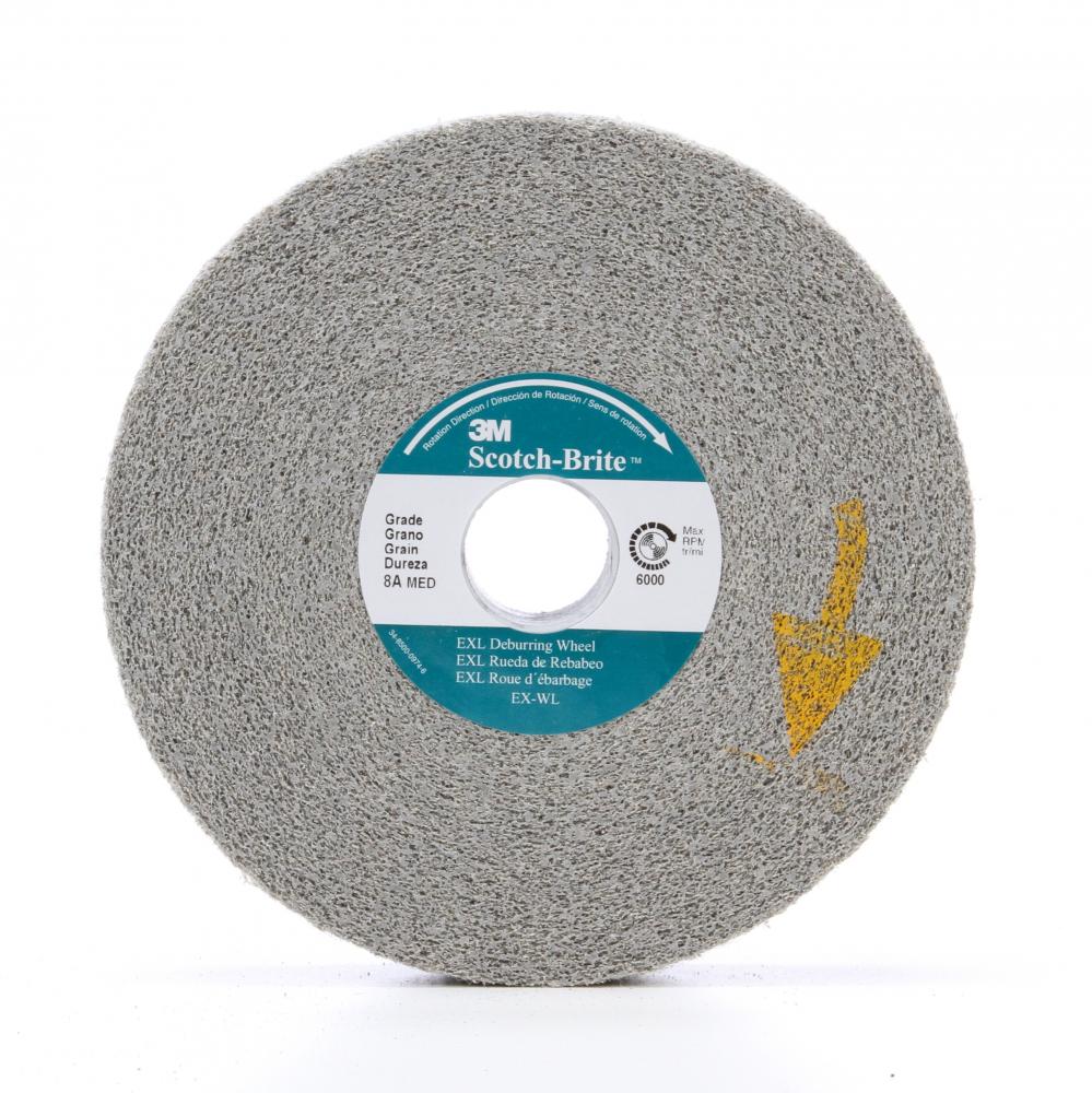 Scotch-Brite&trade; EXL Deburring Wheel, 6 in x 1 in x 1 in 8A MED, 3 per case<span class=' ItemWarning' style='display:block;'>Item is usually in stock, but we&#39;ll be in touch if there&#39;s a problem<br /></span>