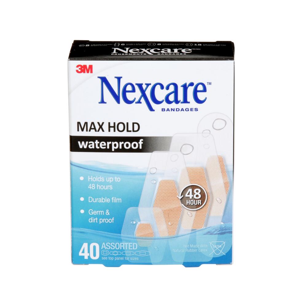 Nexcare Max Hold Waterproof Bandages, Assorted 15c<span class=' ItemWarning' style='display:block;'>Item is usually in stock, but we&#39;ll be in touch if there&#39;s a problem<br /></span>