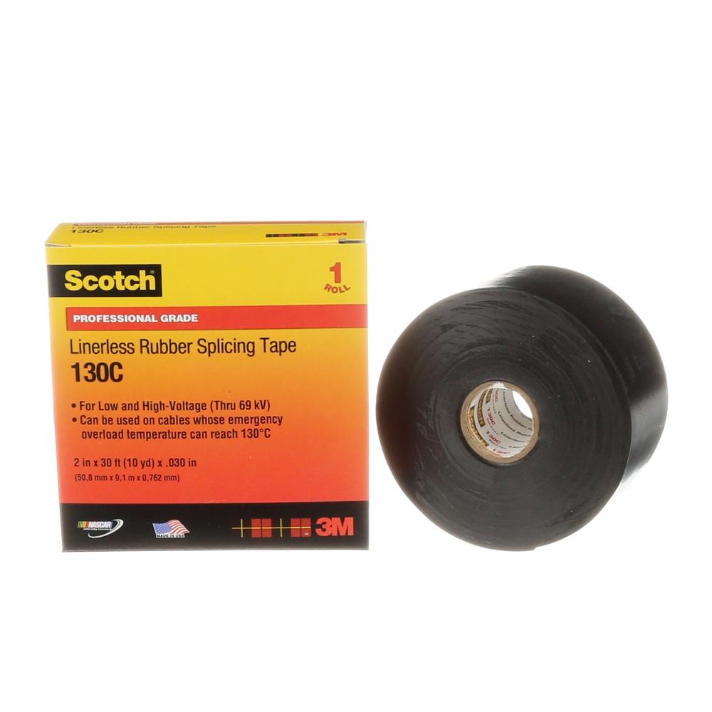 Scotch® Professional Grade Linerless Rubber Splicing Tape, black, 30 mil, 2 in x 30 ft<span class=' ItemWarning' style='display:block;'>Item is usually in stock, but we&#39;ll be in touch if there&#39;s a problem<br /></span>