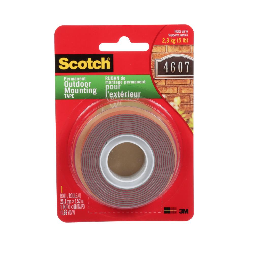 Scotch® Outdoor Mounting Tape, 4011C, 1 in x 60 in x 0.045 in (2.54 cm x 1.52 m x 0.11 cm)<span class=' ItemWarning' style='display:block;'>Item is usually in stock, but we&#39;ll be in touch if there&#39;s a problem<br /></span>