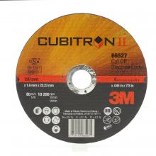 3M AB66527 - 3M Cubitron II Cut-Off Wheel, 66527, T1, black, 6 in x 0.05 in x 7/8 in (15.24 cm x 1.27 mm)