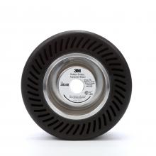 3M 28348 - 3M Rubber Slotted Expander Wheel, 28348, black, 5 in x 3 1/2 in x 5/8 in, arbor hole