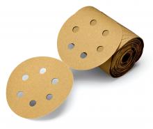 3M 55572 - 3M Stikit Paper Disc Roll, 236U, P120, 6 in x NH (152.4 mm x NH), dust free, 100 discs per roll