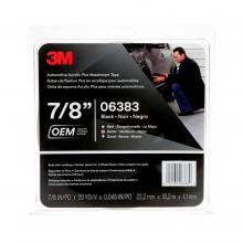 3M 06383-7/8X20 - 3M Automotive Acrylic Plus Attachment Tape 06383, black, 7/8 in x 20 yd, 45 mil