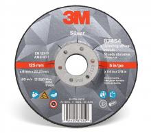 3M AB87454 - 3M™ Silver Depressed Center Grinding Wheel, 87454, T27, black, 5 in x 1/4 in x 7/8 in (12.70