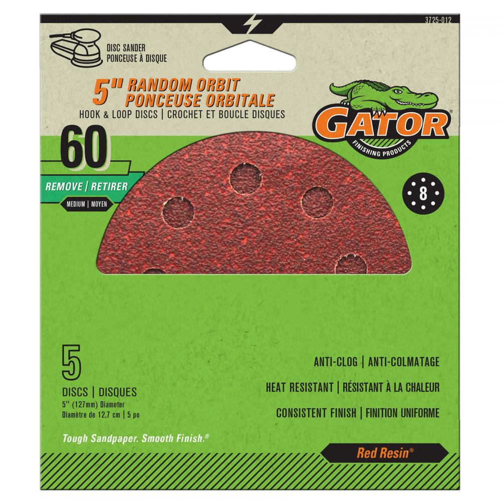 GATOR 5-INCH 8-HOLE GRIT MEDIUM 5 PACK<span class=' ItemWarning' style='display:block;'>Item is usually in stock, but we&#39;ll be in touch if there&#39;s a problem<br /></span>