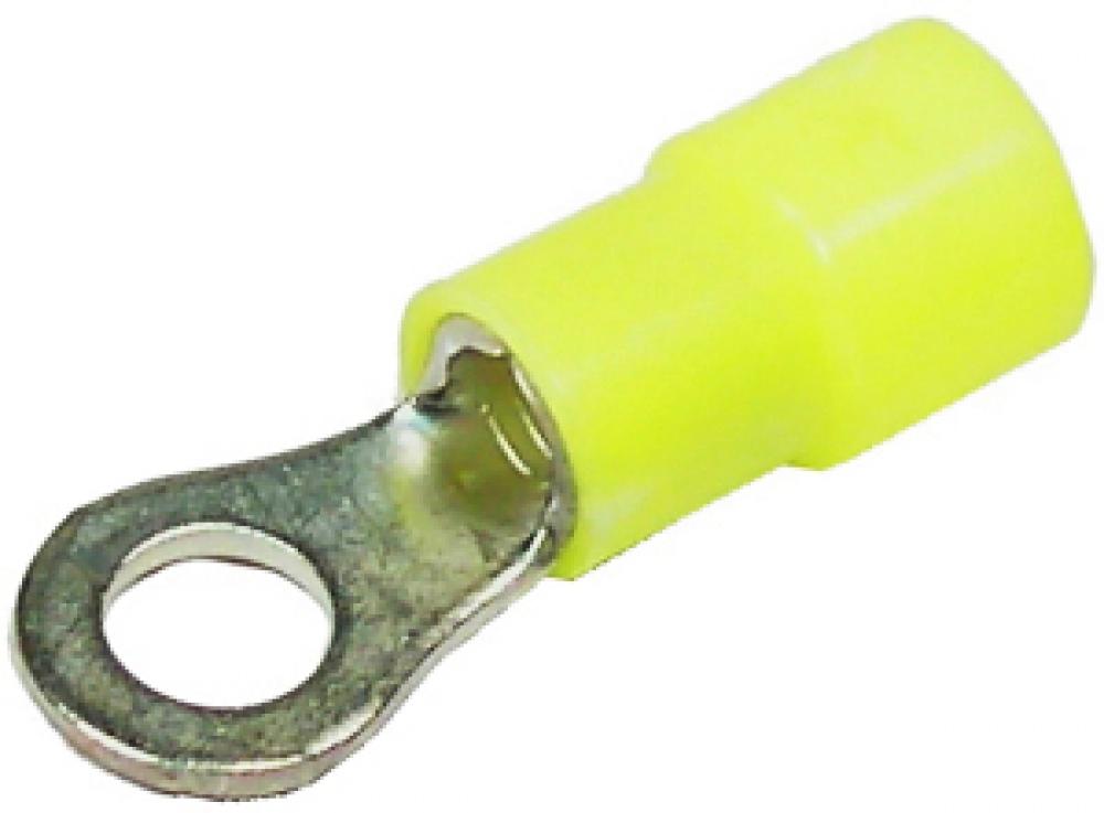 12-10GA 1/4&#34; RING CONNECTORS - YELLOW<span class=' ItemWarning' style='display:block;'>Item is usually in stock, but we&#39;ll be in touch if there&#39;s a problem<br /></span>