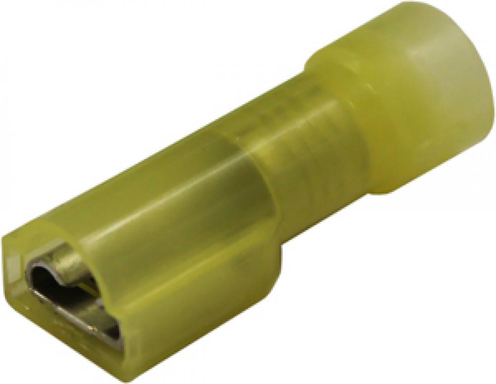 12-10GA FEMALE SINGLE BUMP QUICK CONNECTORS - YELLOW<span class=' ItemWarning' style='display:block;'>Item is usually in stock, but we&#39;ll be in touch if there&#39;s a problem<br /></span>