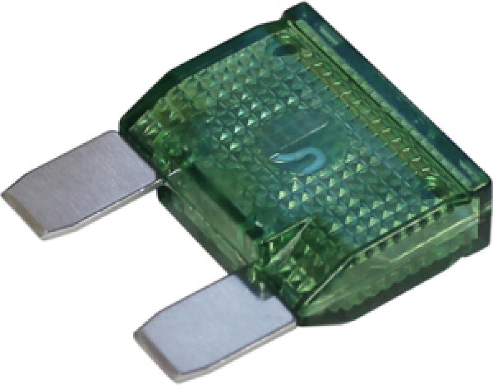 30A MAX BLADE FUSE - GREEN<span class=' ItemWarning' style='display:block;'>Item is usually in stock, but we&#39;ll be in touch if there&#39;s a problem<br /></span>