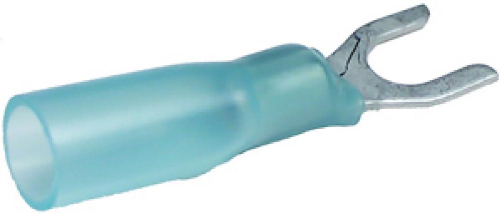 16-14GA #10 HEAT SHRINK SPADE CONNECTORS - BLUE<span class=' ItemWarning' style='display:block;'>Item is usually in stock, but we&#39;ll be in touch if there&#39;s a problem<br /></span>