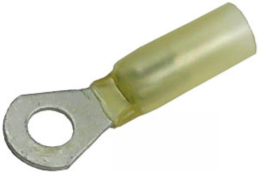 12-10GA #10 SOLDER-SHRINK RING CONNECTORS - YELLOW<span class=' ItemWarning' style='display:block;'>Item is usually in stock, but we&#39;ll be in touch if there&#39;s a problem<br /></span>