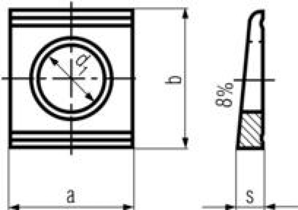 Square Beveled Washers 8%434 M8 (9)<span class=' ItemWarning' style='display:block;'>Item is usually in stock, but we&#39;ll be in touch if there&#39;s a problem<br /></span>