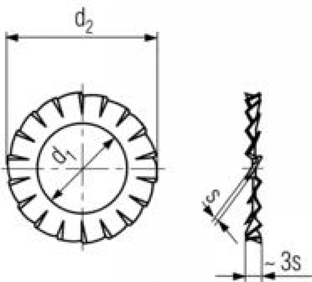 Plated External Serrated Lock Washer6798A-Zn M2x4.5 (2.2) Zinc CR3<span class=' ItemWarning' style='display:block;'>Item is usually in stock, but we&#39;ll be in touch if there&#39;s a problem<br /></span>