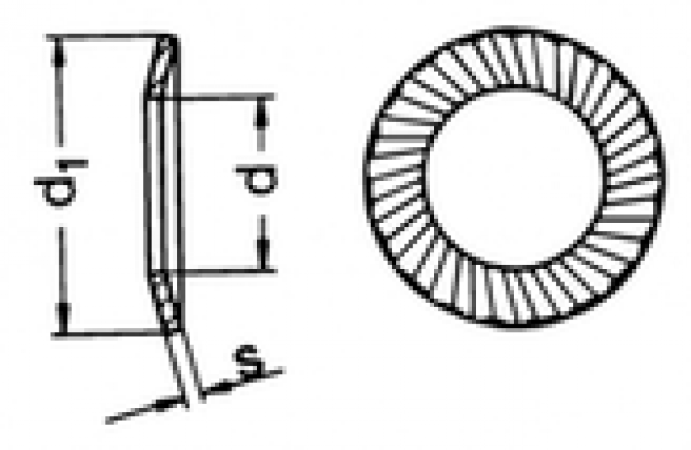 Plated (Schnorr) Lock Washers ZINCM14 (15) Zn Ribbed LockWasher ZnCR3<span class=' ItemWarning' style='display:block;'>Item is usually in stock, but we&#39;ll be in touch if there&#39;s a problem<br /></span>