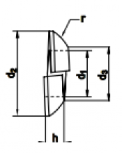 Fuller Fasteners W105-020-0000 - 74361-C M20 (20.5) Countersunk Lock