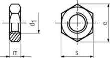 Fuller Fasteners N032-008-0000 - Plated Hex Jam Nut936-4/6 Zn M8 Zinc CR3