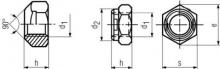 Fuller Fasteners N025-022-0000 - Plated All Metal Lock Nut980V-8 Zn M22 Zinc CR3