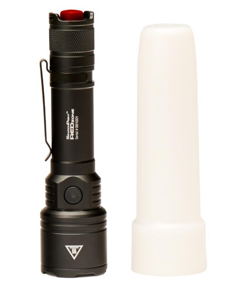 SearchPoint Rechargeable1200 Lumen Flashlight, White-Red-Green<span class=' ItemWarning' style='display:block;'>Item is usually in stock, but we&#39;ll be in touch if there&#39;s a problem<br /></span>