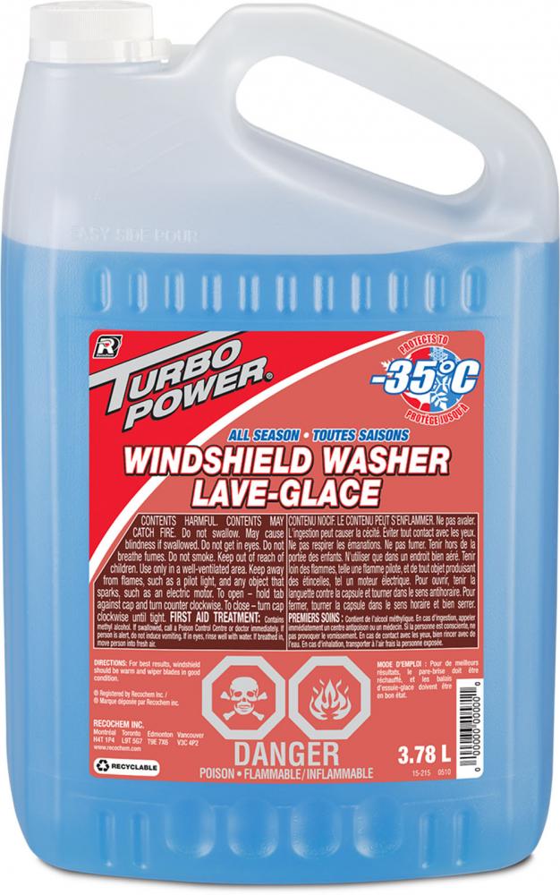 Turbo Power - All-Season Windshield Washer Fluid, -35?C, 3.78 L<span class=' ItemWarning' style='display:block;'>Item is usually in stock, but we&#39;ll be in touch if there&#39;s a problem<br /></span>