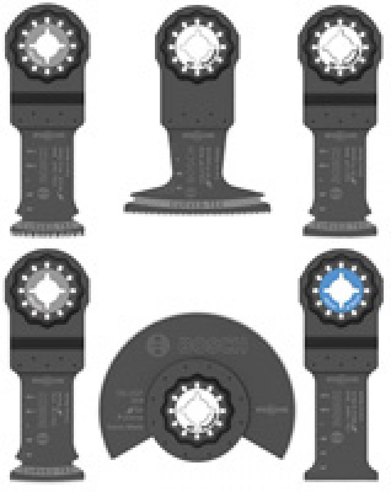 Starlock Oscillating Multi Tool Accessory Blade Set 6 pc