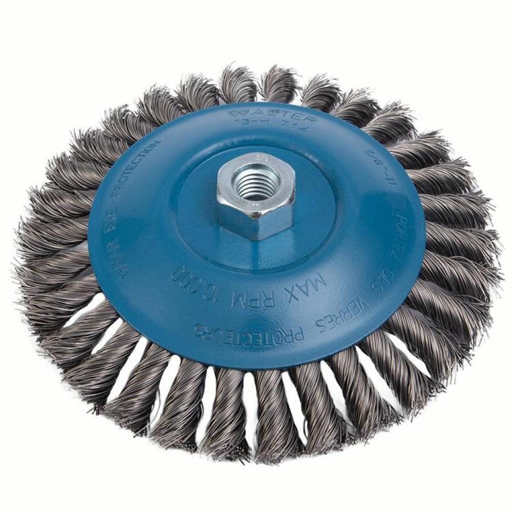 WALTER 7X5/8 SS SAUCER CUP BRUSH<span class=' ItemWarning' style='display:block;'>Item is usually in stock, but we&#39;ll be in touch if there&#39;s a problem<br /></span>