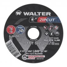 Walter Surface 11T042 - ZIPCUT 4.5X3/64X7/8'' T1 CUT-OFF WHEEL