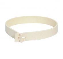 Walter Surface 07T225 - 24 in. X 24 in. X 1-3/16 in. Grit Felt,  White, T-Lock Polishing Felt Belt