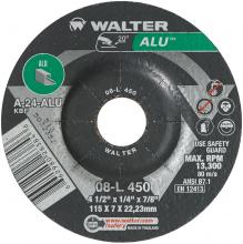 Walter Surface 08L450 - 4-1/2X1/4 ALU GR WHEEL