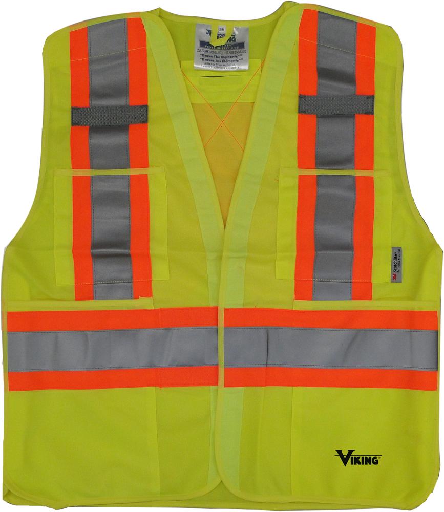 Viking 5 Point Tear Away Safety Vest-Solid Polyester<span class=' ItemWarning' style='display:block;'>Item is usually in stock, but we&#39;ll be in touch if there&#39;s a problem<br /></span>