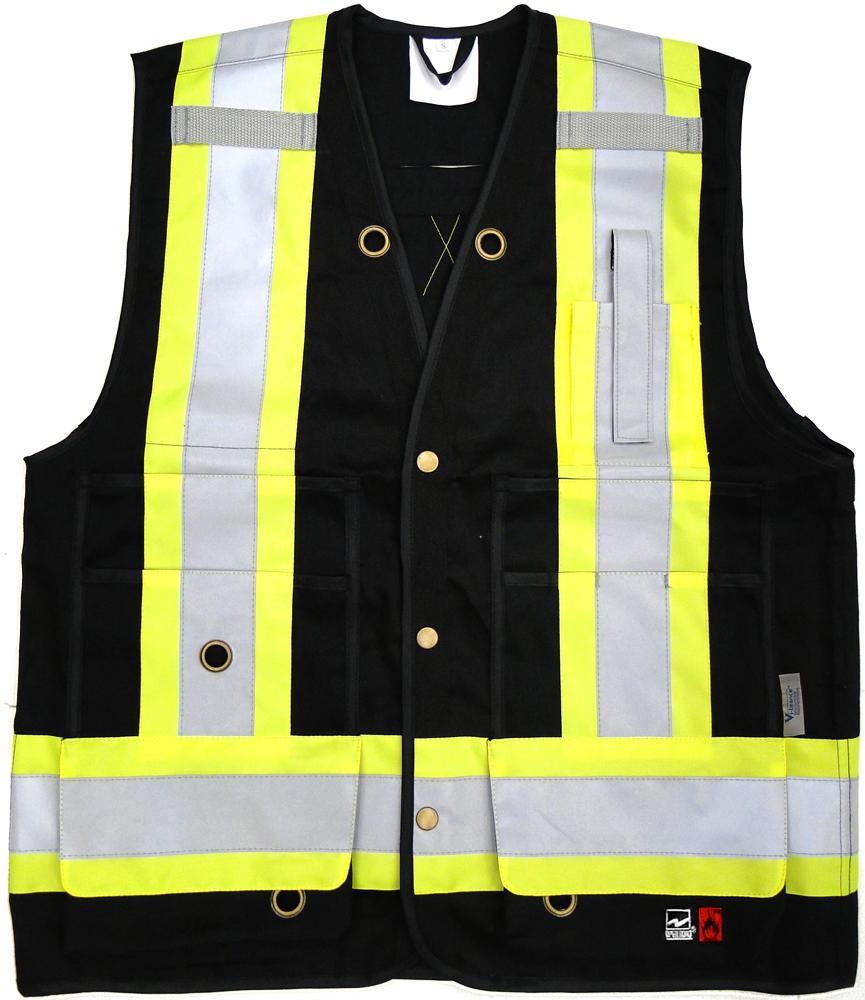 Open Road FR Surveyor Safety Vest- 100% Cotton Treated Fabric<span class=' ItemWarning' style='display:block;'>Item is usually in stock, but we&#39;ll be in touch if there&#39;s a problem<br /></span>