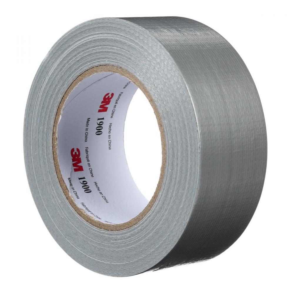 3Mâ„¢ Value Duct Tape, 1900, silver, individually wrapped, 1.88 in x 50 yd (48 mm<span class='Notice ItemWarning' style='display:block;'>Item has been discontinued<br /></span>